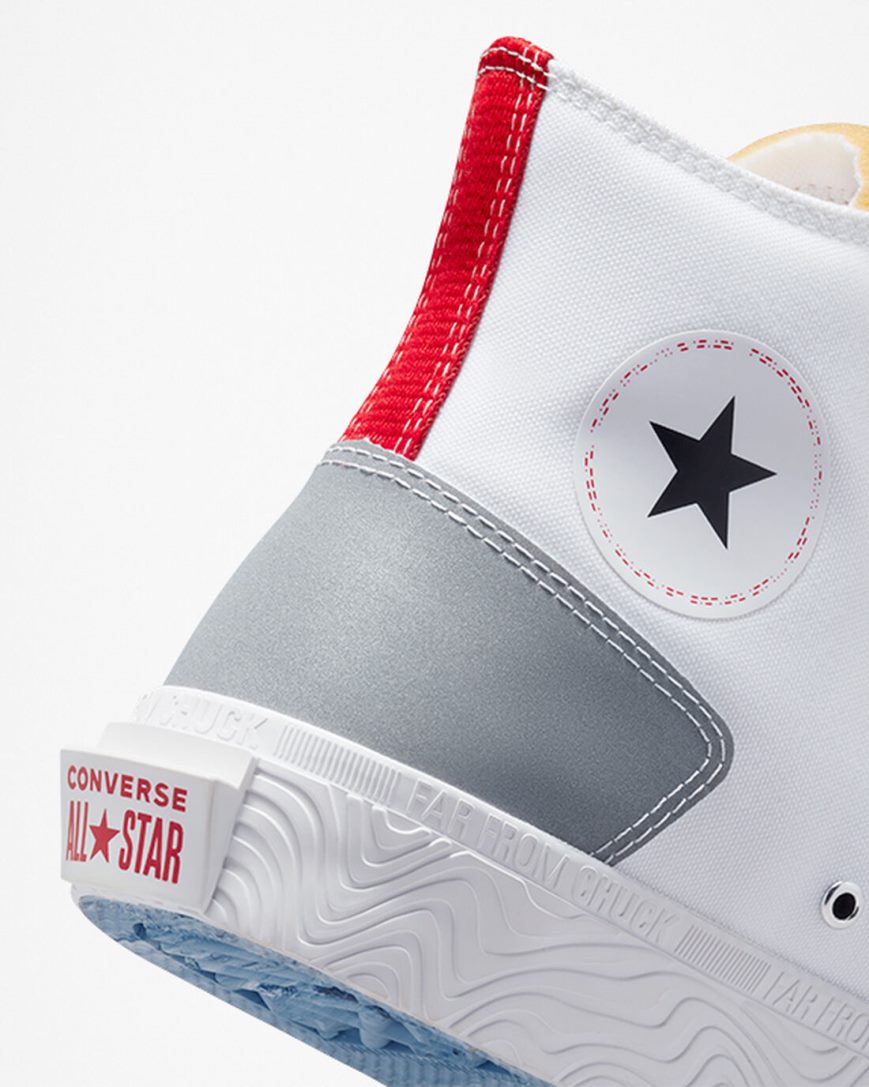 Dámské Boty Vysoké Converse Chuck Taylor Alt Star Reflective Shine Bílé Červené Blankyt | CZ N31QB69